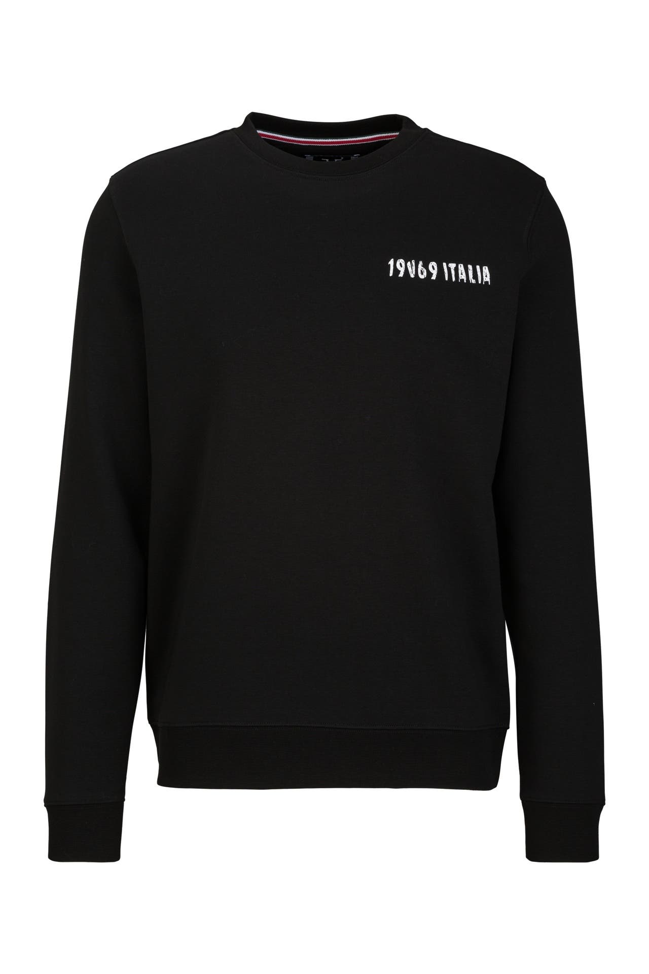 19V69-ITALIA Sweatshirt Nico Logo Carrier 4 Black, Bild 1