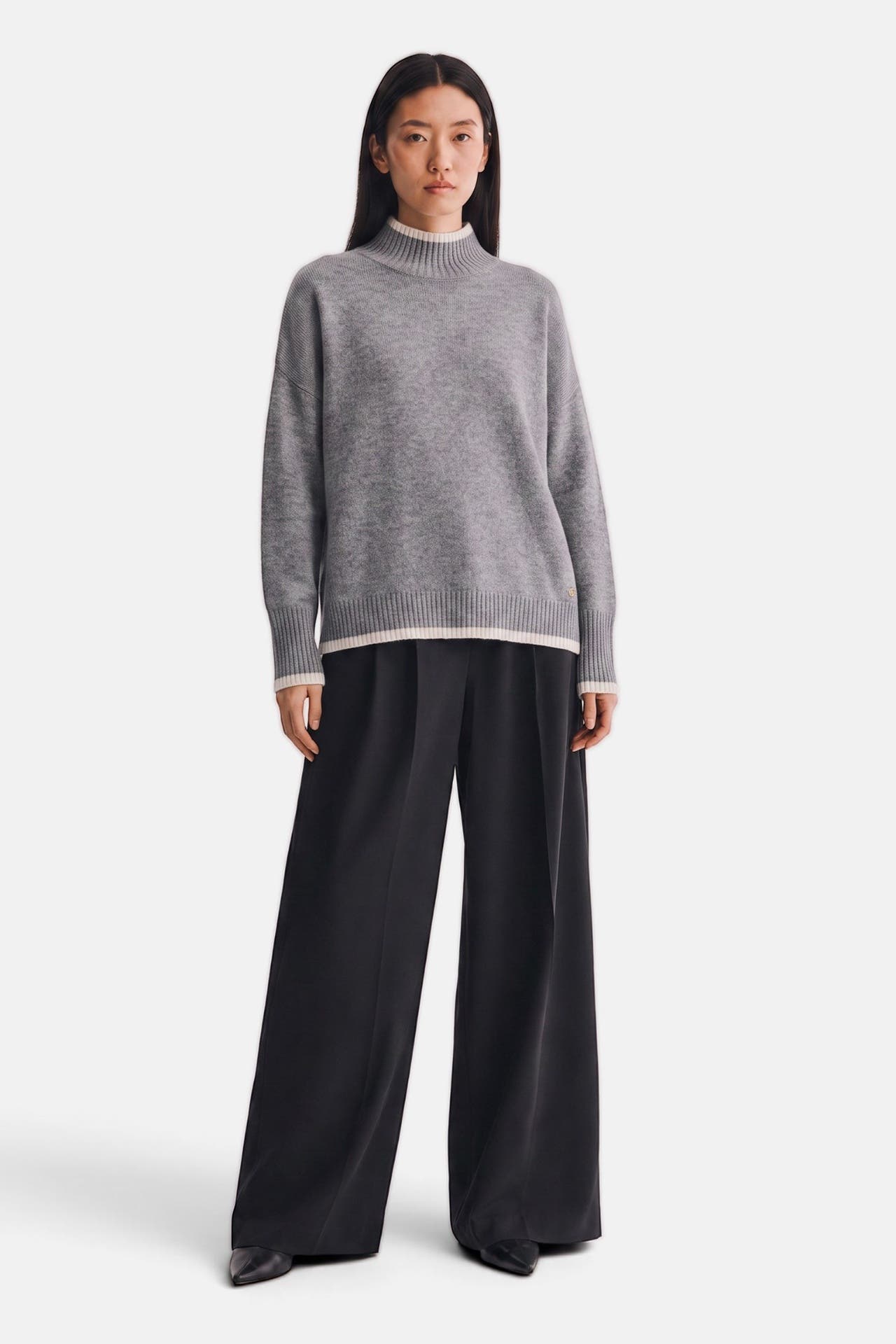 DINE 'N' DANCE Pullover Mary Contrast Grey Melange, Bild 1