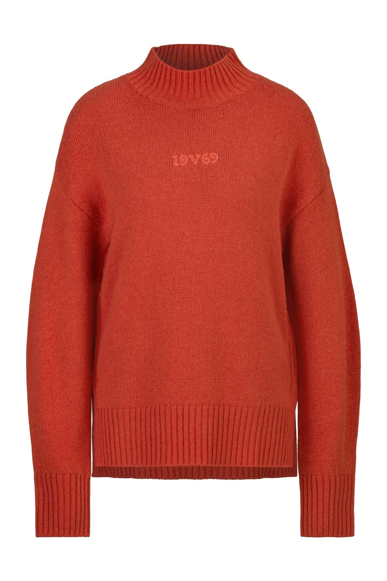 19V69-ITALIA Pullover Lorena Street Burned Orange, Bild 1