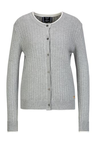 19V69-ITALIA Strickjacke Caro Grey Melange