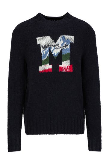 19V69-ITALIA Pullover Enrico Wintergames Navy