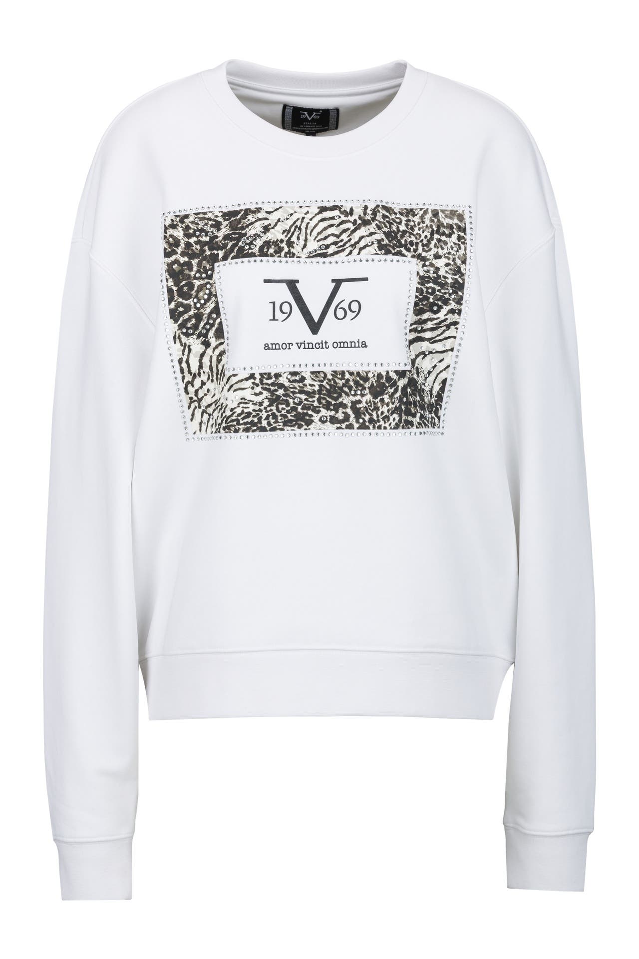 19V69-ITALIA Sweatshirt SINJA EMBELLISH White, Bild 1