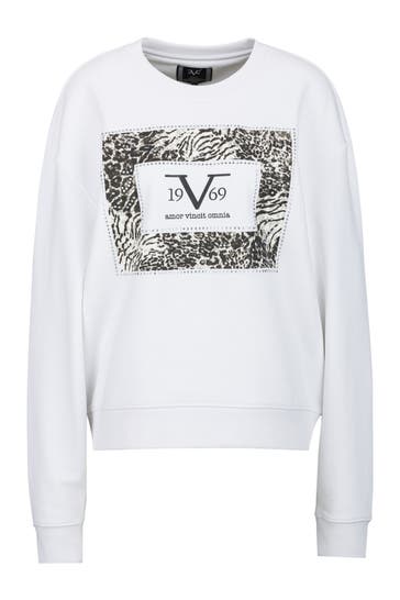 19V69-ITALIA Sweatshirt SINJA EMBELLISH White