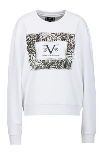 19V69-ITALIA Sweatshirt SINJA EMBELLISH White