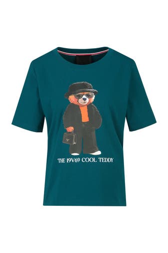 19V69-ITALIA T-Shirt Bellara Cool Teddy Slate Teal