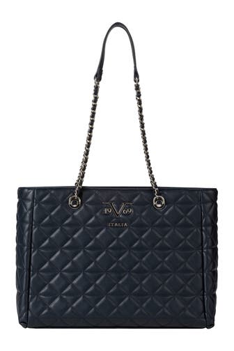 19V69-ITALIA Shopper SILVIA SILVER Navy