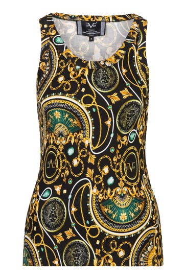 19V69-ITALIA Top Nives New Baroque Aop