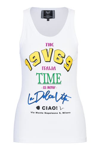 19V69-ITALIA Top BENICIA CIAO White