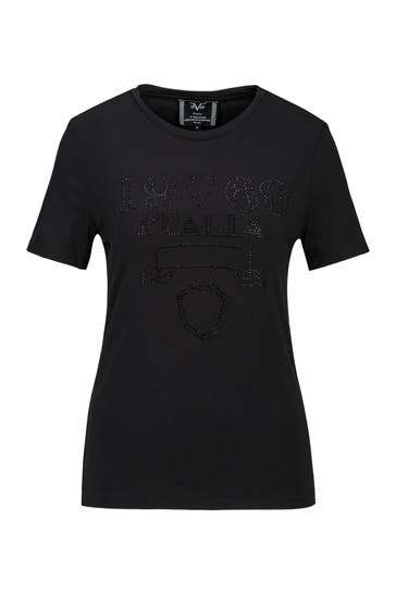 19V69-ITALIA T-Shirt Bella Stone Logo Black