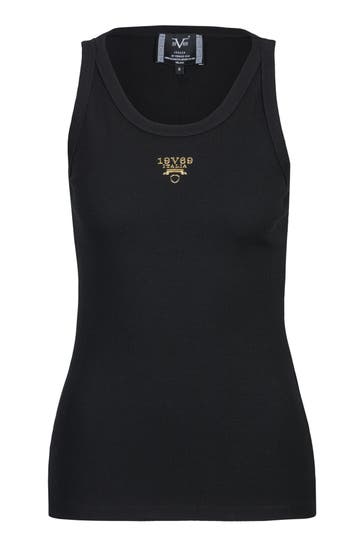 19V69-ITALIA Top BENICIA LOGO Black