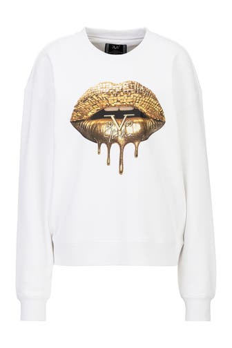 19V69-ITALIA Sweatshirt SINJA LIPS White