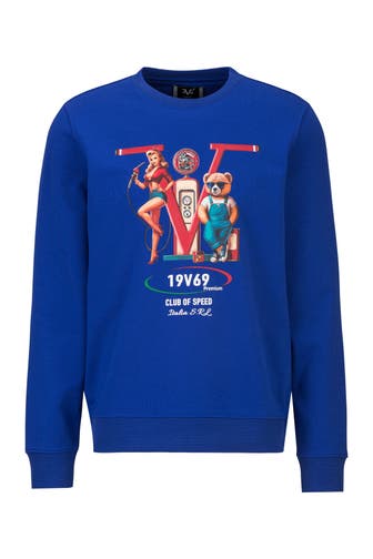 19V69-ITALIA Sweatshirt NICO RACING Azzurro