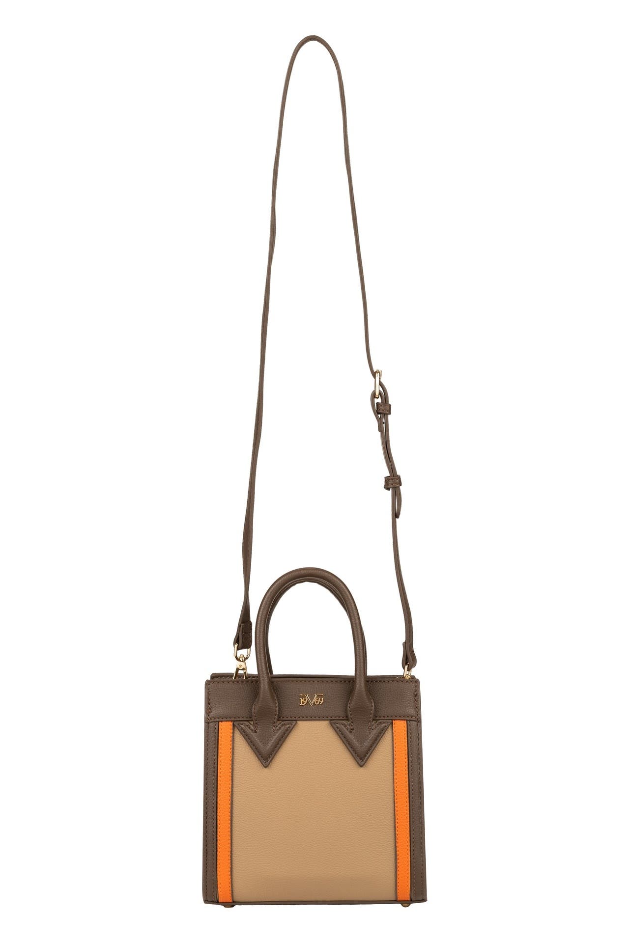 19V69-ITALIA Handtasche Lotte Taupe/Orange, Bild 1