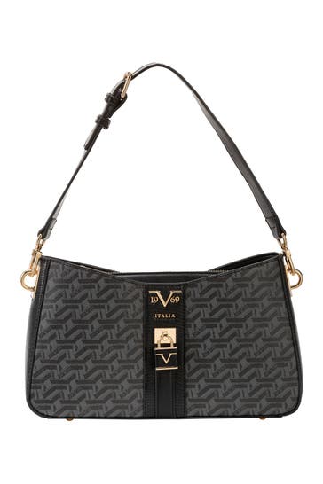 19V69-ITALIA Handtasche ARIANA AOP Grey