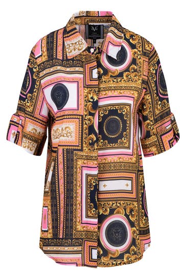 19V69-ITALIA Casual-Bluse MARLA  BAROQUE NAVY