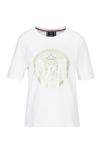 19V69-ITALIA T-Shirt Bellara S Big Lion White/Gold