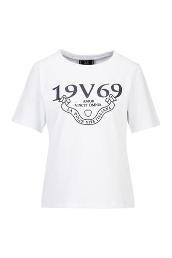 19V69-ITALIA T-Shirt BELLARA BANDEROLE White