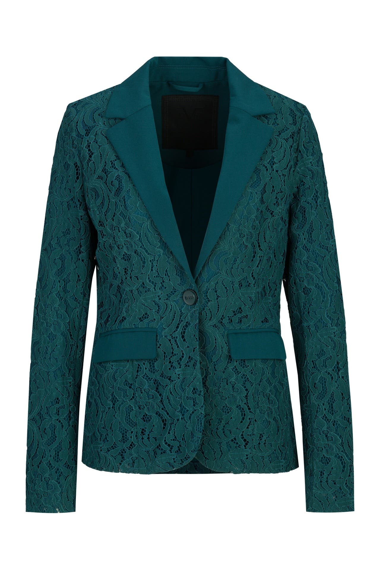 19V69-ITALIA Blazer Angelina Lace Slate Teal, Bild 1