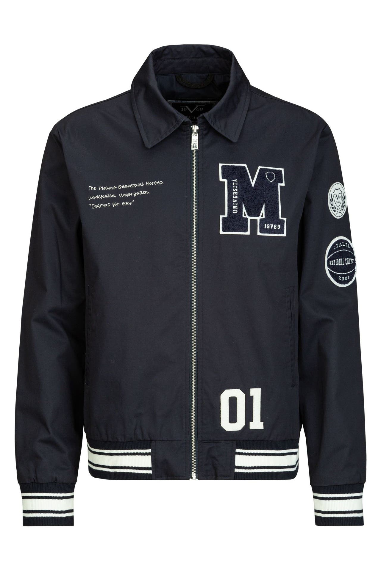 19V69-ITALIA Übergangsjacke PANATTA COLLEGE Navy, Bild 1