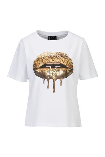 19V69-ITALIA T-Shirt BELLARA LIPS White