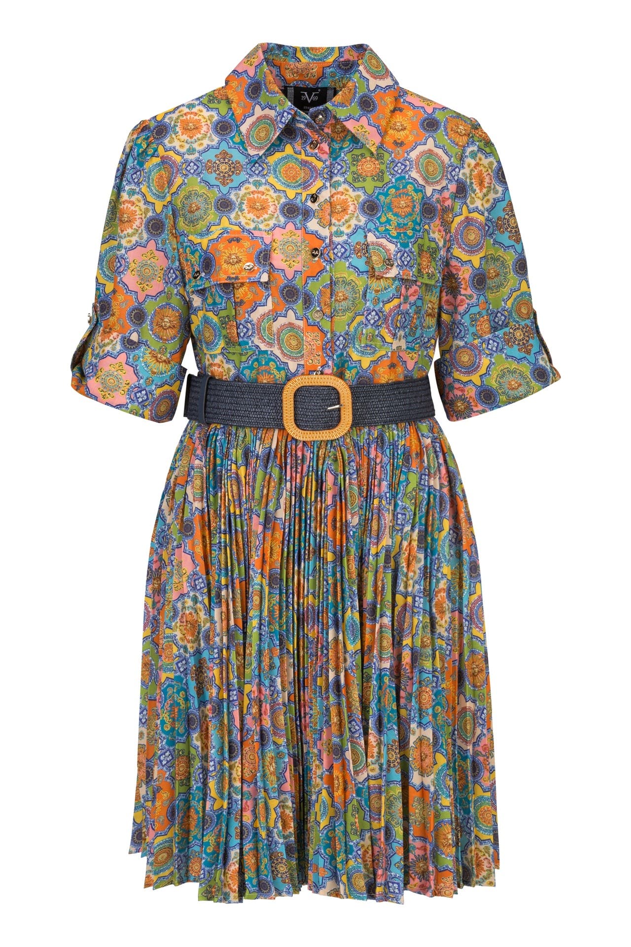 19V69-ITALIA Casual-Kleid LIANA BAROQUE Aop, Bild 1