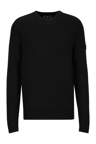 19V69-ITALIA Pullover Riccardo Solid Black