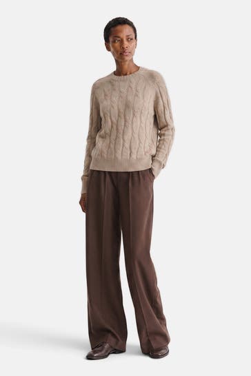 DINE 'N' DANCE Pullover Lola Cable Beige Melange