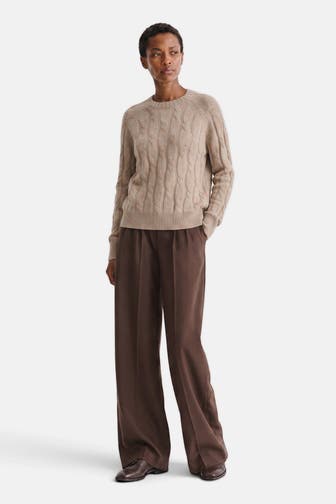 DINE 'N' DANCE Pullover Lola Cable Beige Melange