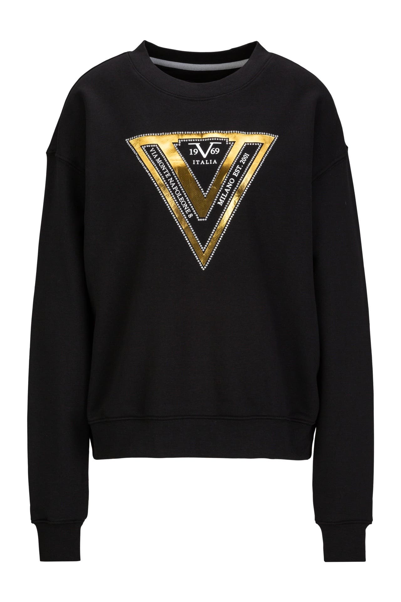 19V69-ITALIA Sweatshirt Sinja S Golden Black, Bild 1