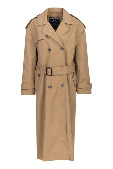 19V69-ITALIA Trenchcoat ACACIA COLLEGE Dark Khaki
