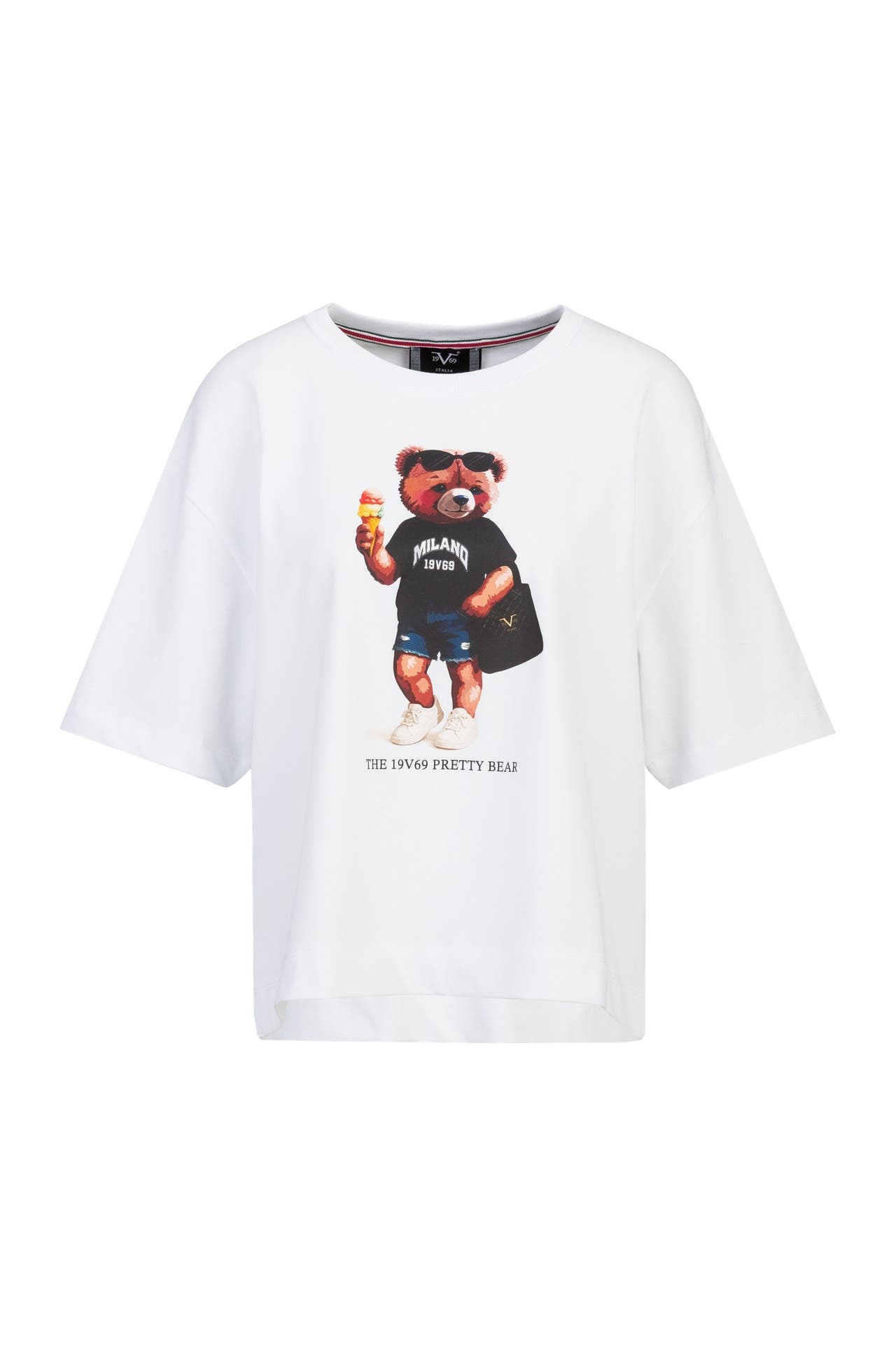 19V69-ITALIA T-Shirt PETONIA PRETTY White, Bild 1