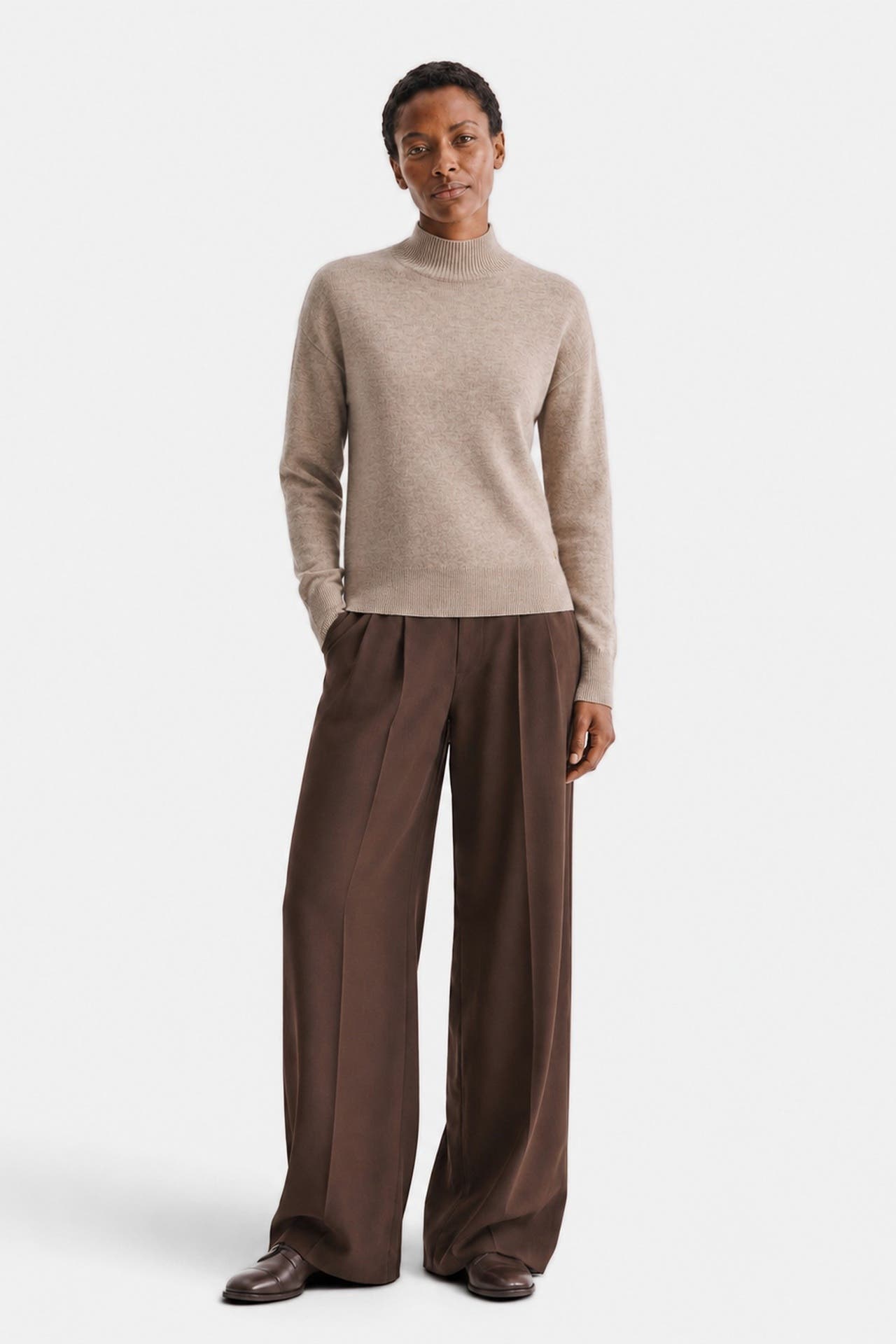 DINE 'N' DANCE Pullover Zoya Beige Melange, Bild 1
