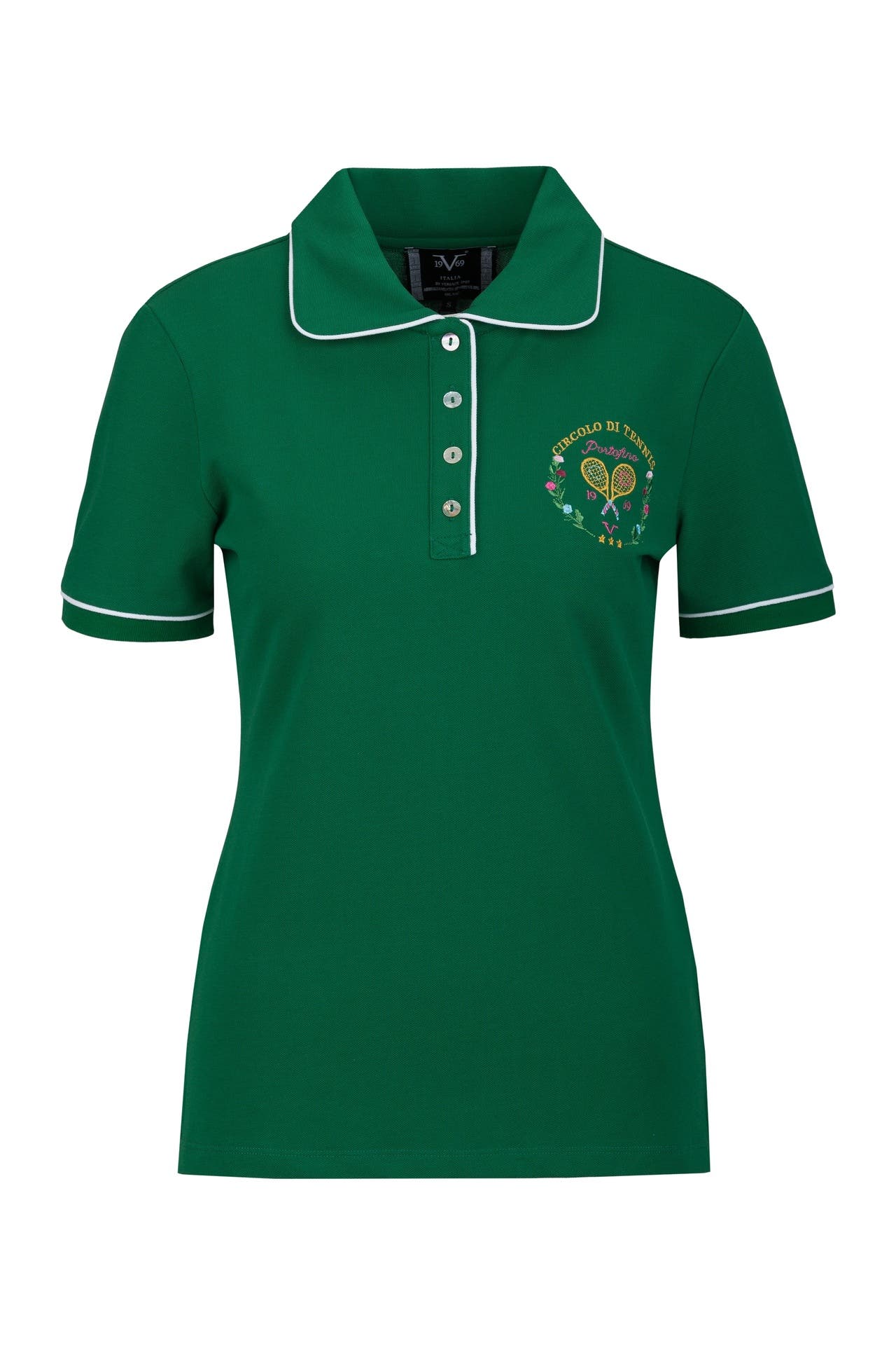 19V69-ITALIA Polo-Shirt BIBI TENNIS 2 Tennis Green, Bild 1