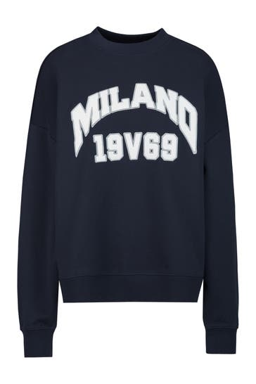 19V69-ITALIA Sweatshirt WILLOW COLLEGE Navy