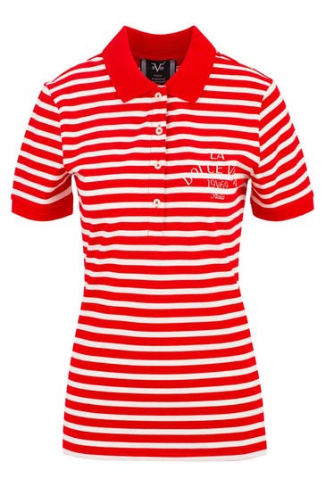 19V69-ITALIA Polo-Shirt BIBI MARINA RED
