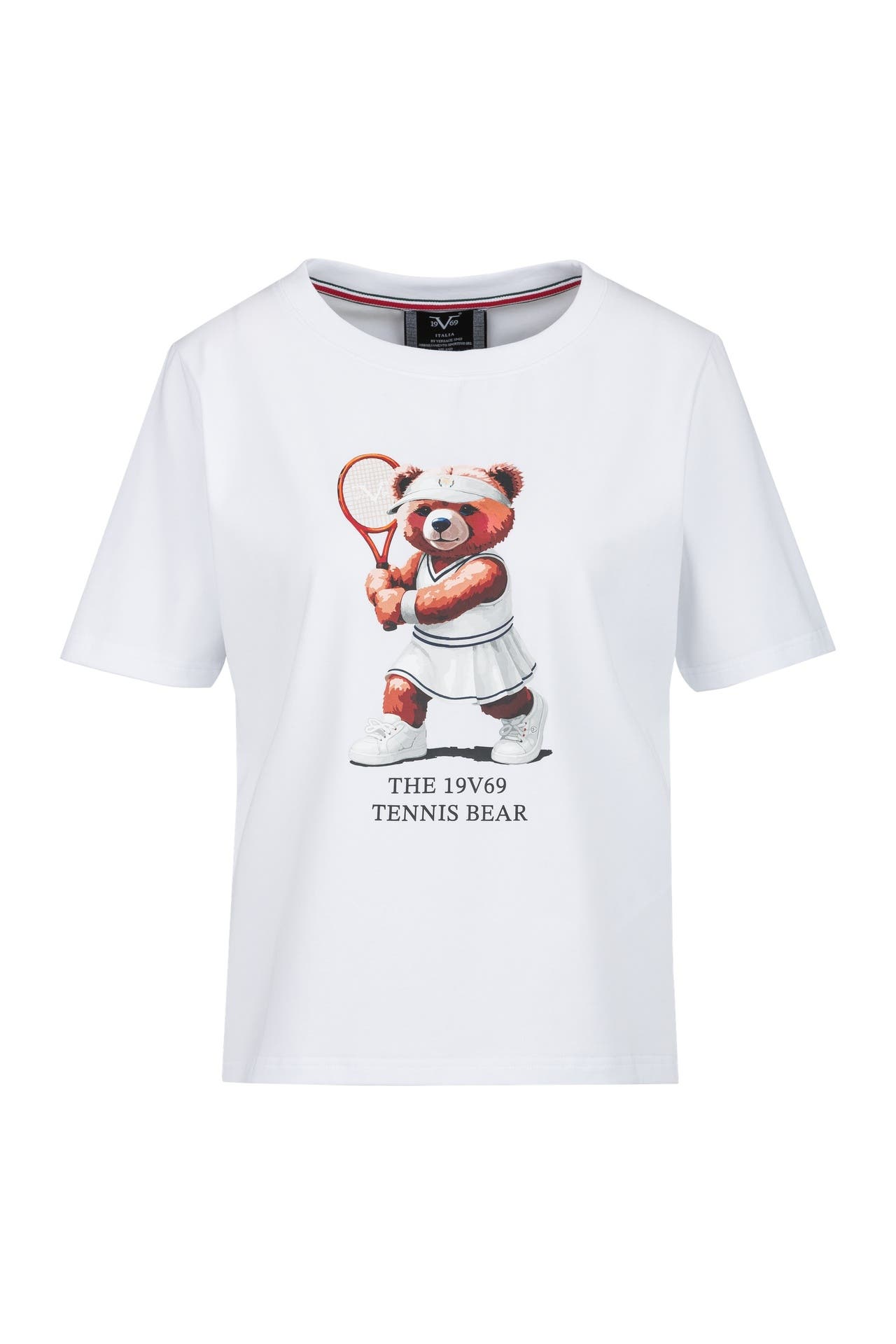 19V69-ITALIA T-Shirt BELLARA TENNIS BEAR White, Bild 1