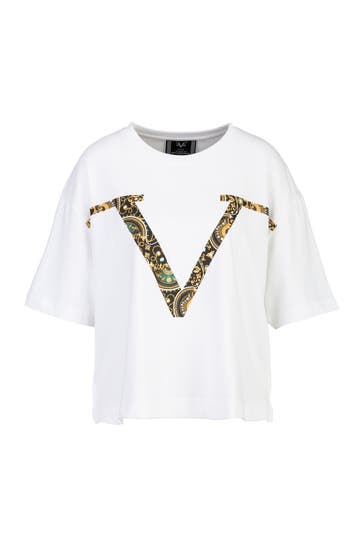 19V69-ITALIA T-Shirt Petonia New Baroque White