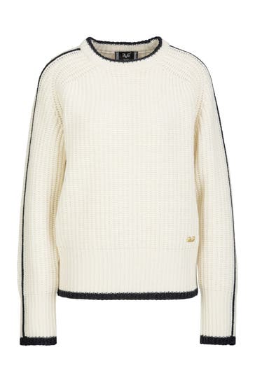 19V69-ITALIA Pullover Aloe Off-White