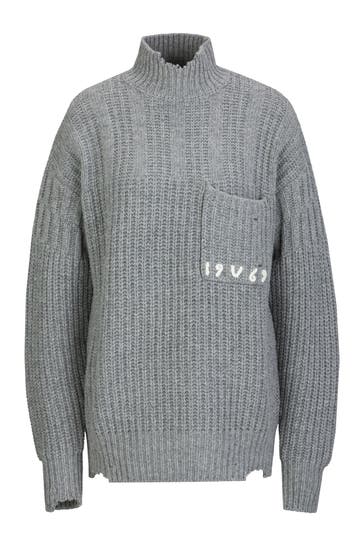 19V69-ITALIA Pullover Rosanna Grey Melange