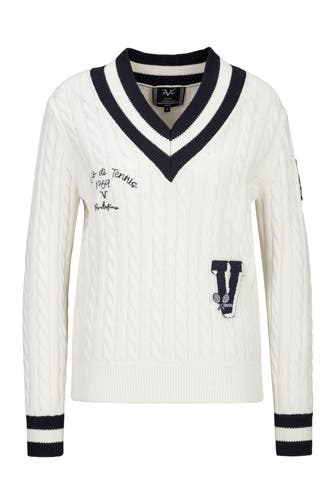 19V69-ITALIA Pullover MARISA TENNIS Off-White