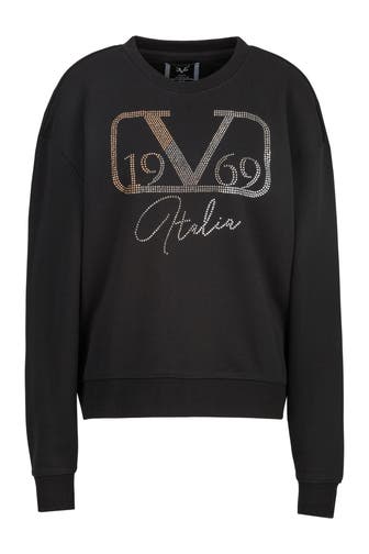19V69-ITALIA Sweatshirt BONNIE BIG LOGO BLACK