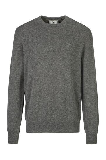 19V69-ITALIA Pullover Clint Embro Fumo Grey Melange