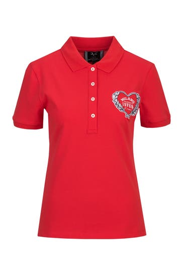 19V69-ITALIA Polo-Shirt BIBI COLLEGE Red