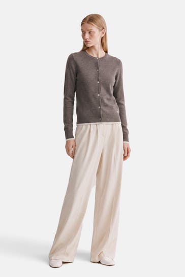 DINE 'N' DANCE Strickjacke Caya Chestnut Melange
