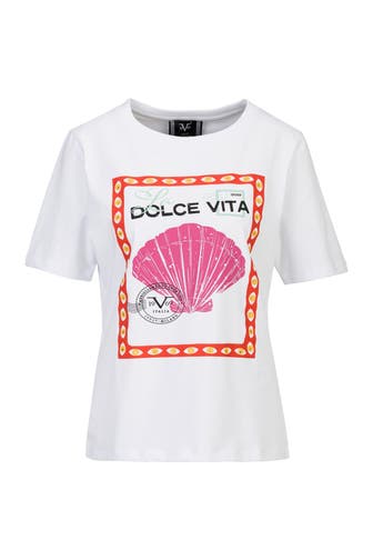 19V69-ITALIA T-Shirt BELLARA STEMP White