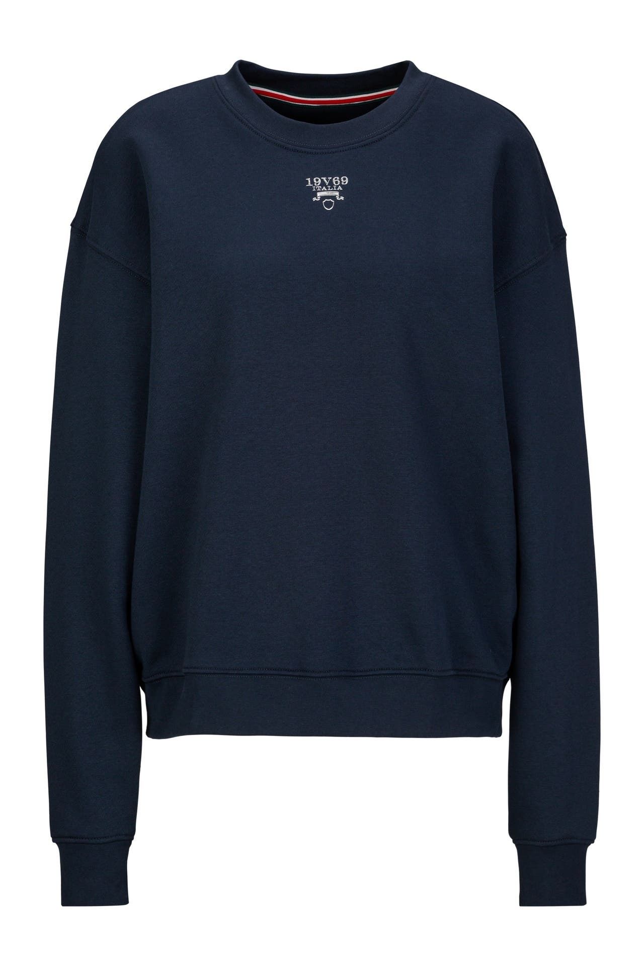 19V69-ITALIA Sweatshirt Sinja S Bandarole Navy, Bild 1