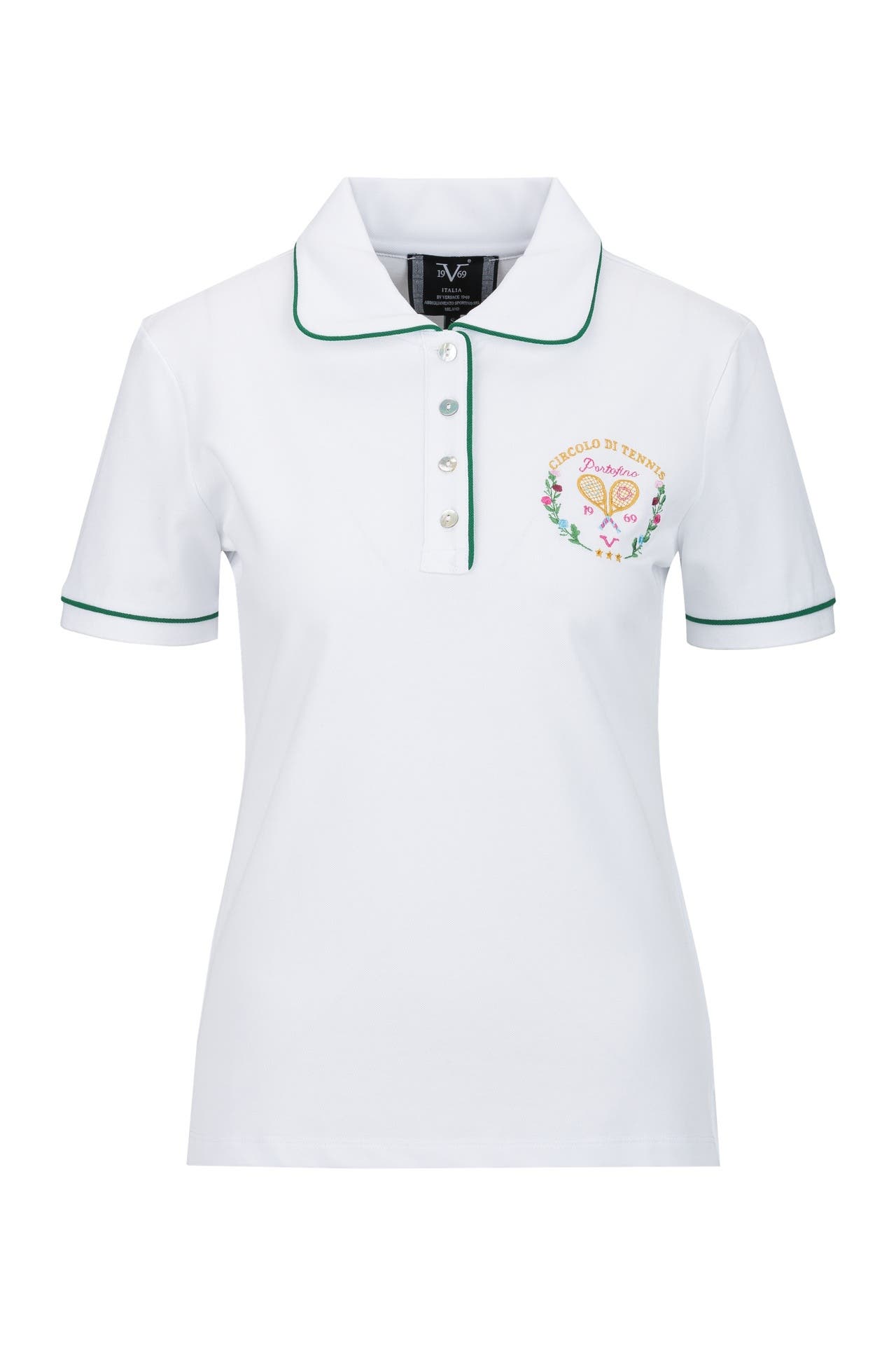 19V69-ITALIA Polo-Shirt BIBI TENNIS 2 White, Bild 1