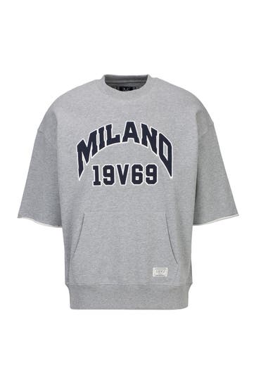 19V69-ITALIA Sweatshirt VERDI COLLEGE Grey Melange