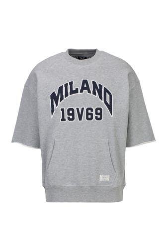 19V69-ITALIA Sweatshirt VERDI COLLEGE Grey Melange