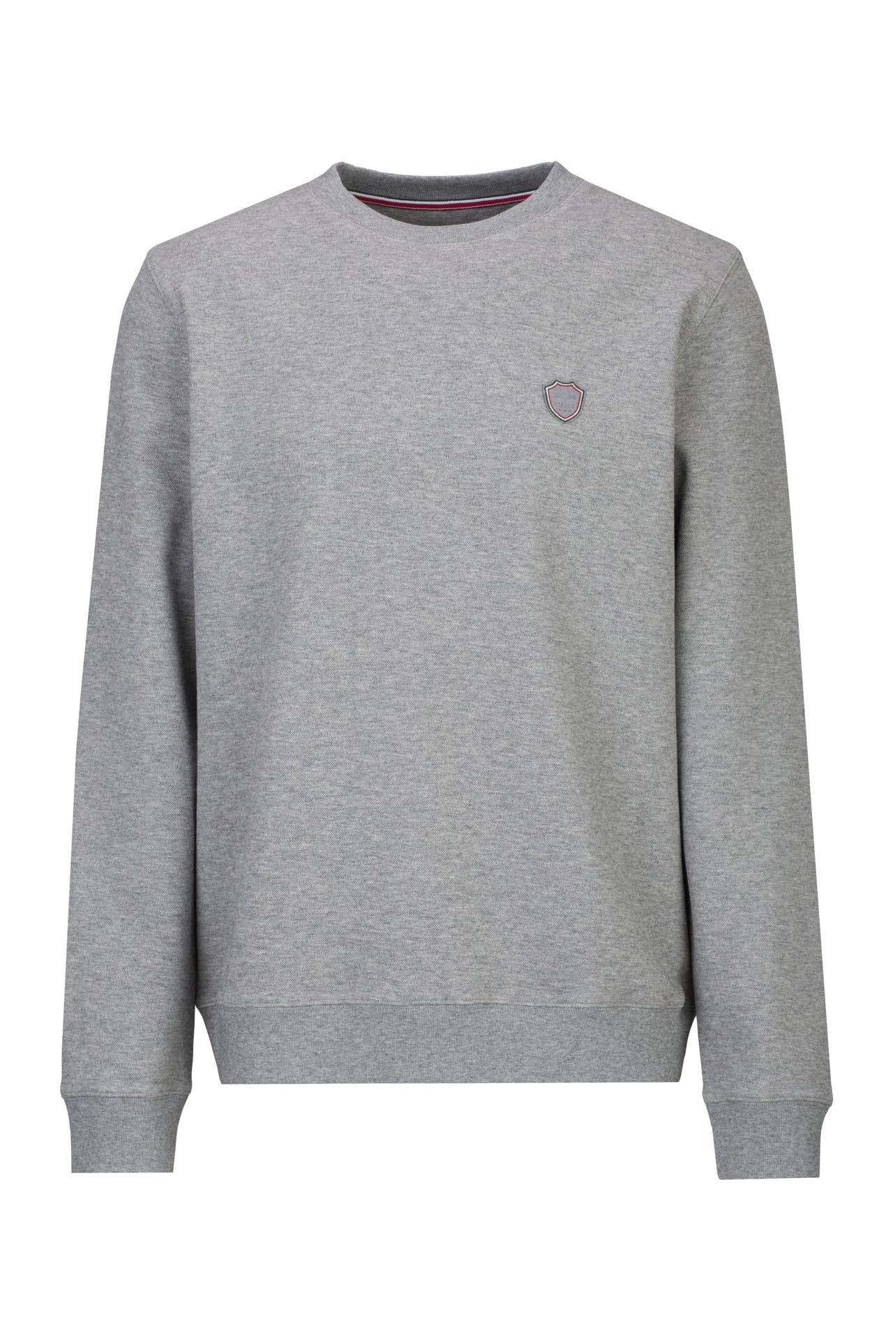 19V69-ITALIA Sweatshirt NICO FLAG Grey Melange, Bild 1
